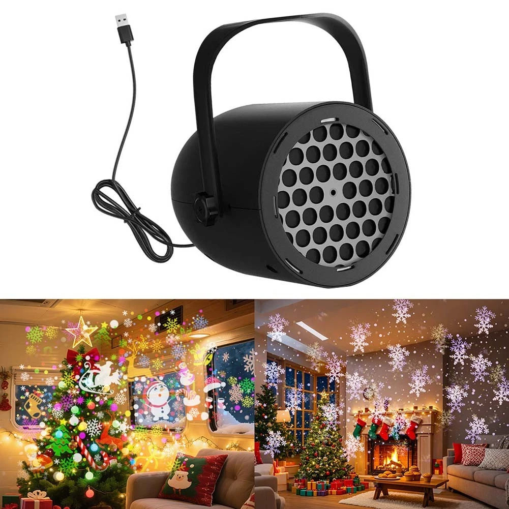 Rotating Led Christmas Projection Lamp For Festive Gatherings And
