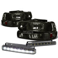 Smoked Housing Clear Lens Headlight+bump<wbr/>er+LED | Built Supply Co