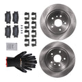 Rear Disc Brake Rotors Ceramic Pads for Toyota Avalon 2008-2012 Camry