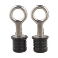 2 Pack Drain Stopper Seal Rubber Stainless Steel For Boats Lawn