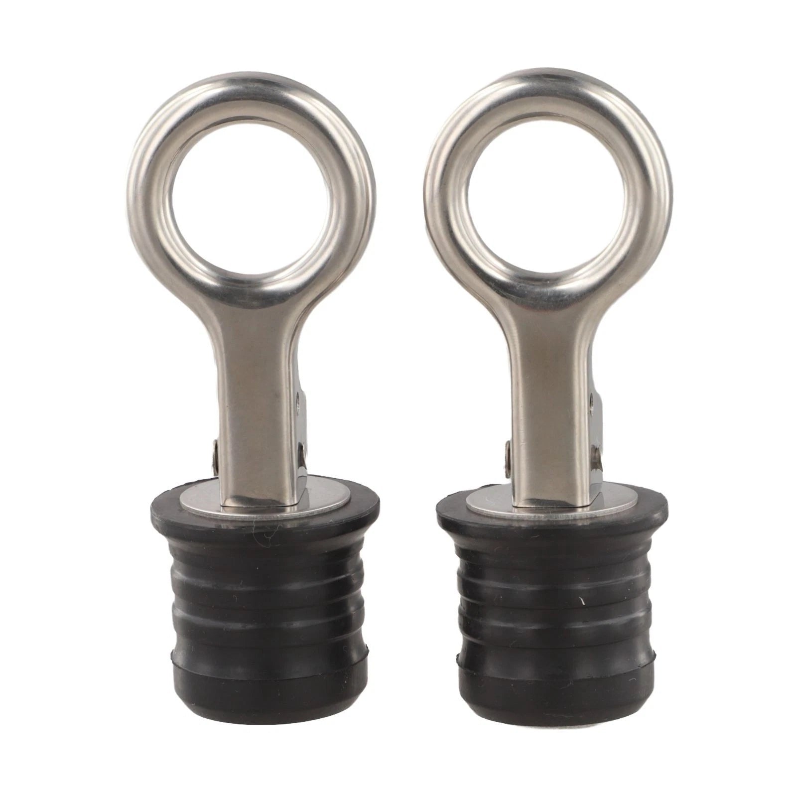 2 Pack Drain Stopper Seal Rubber Stainless Steel For Boats Lawn