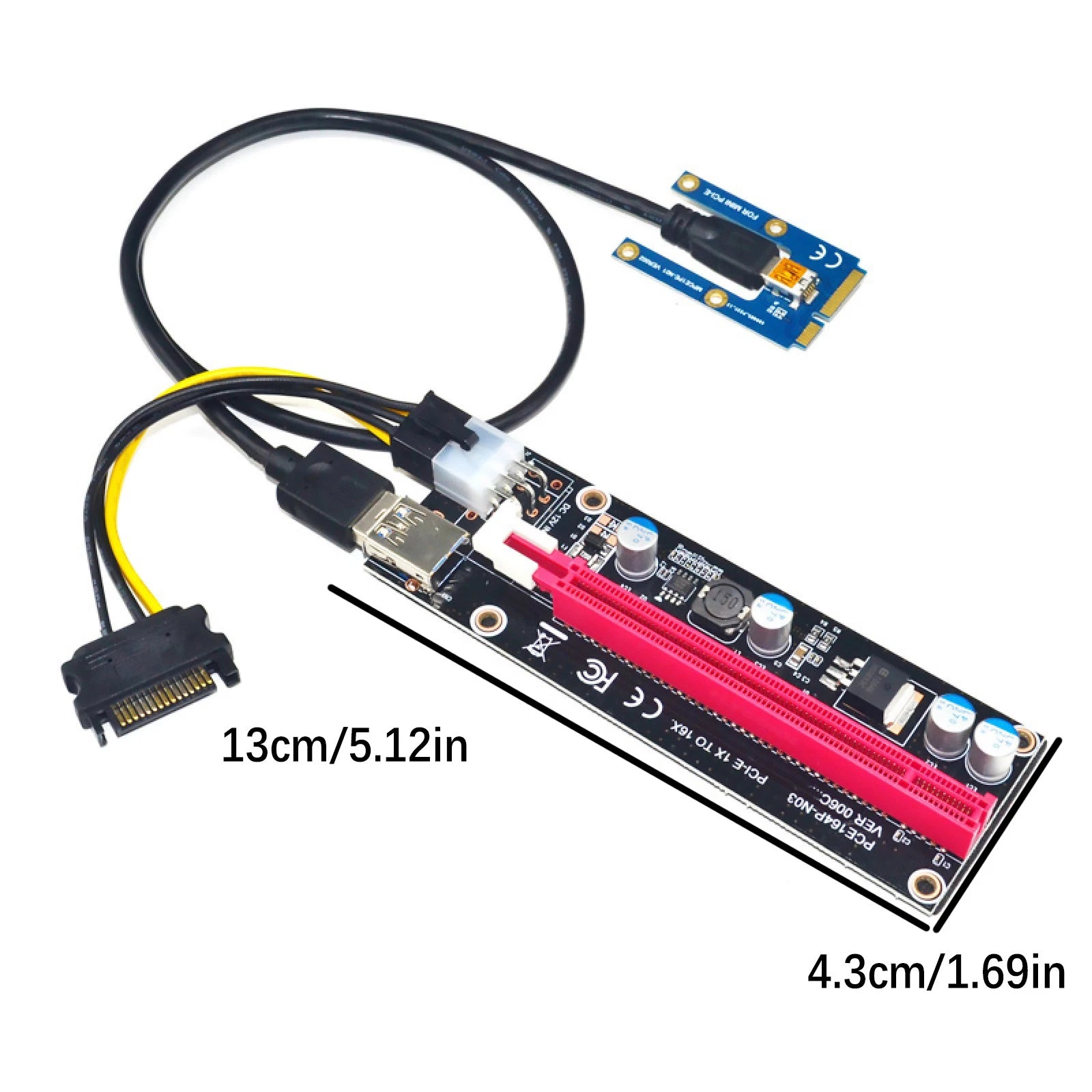 Mini Pcie To Pci Express 16x Riser For Laptop External Card Exp Gdc