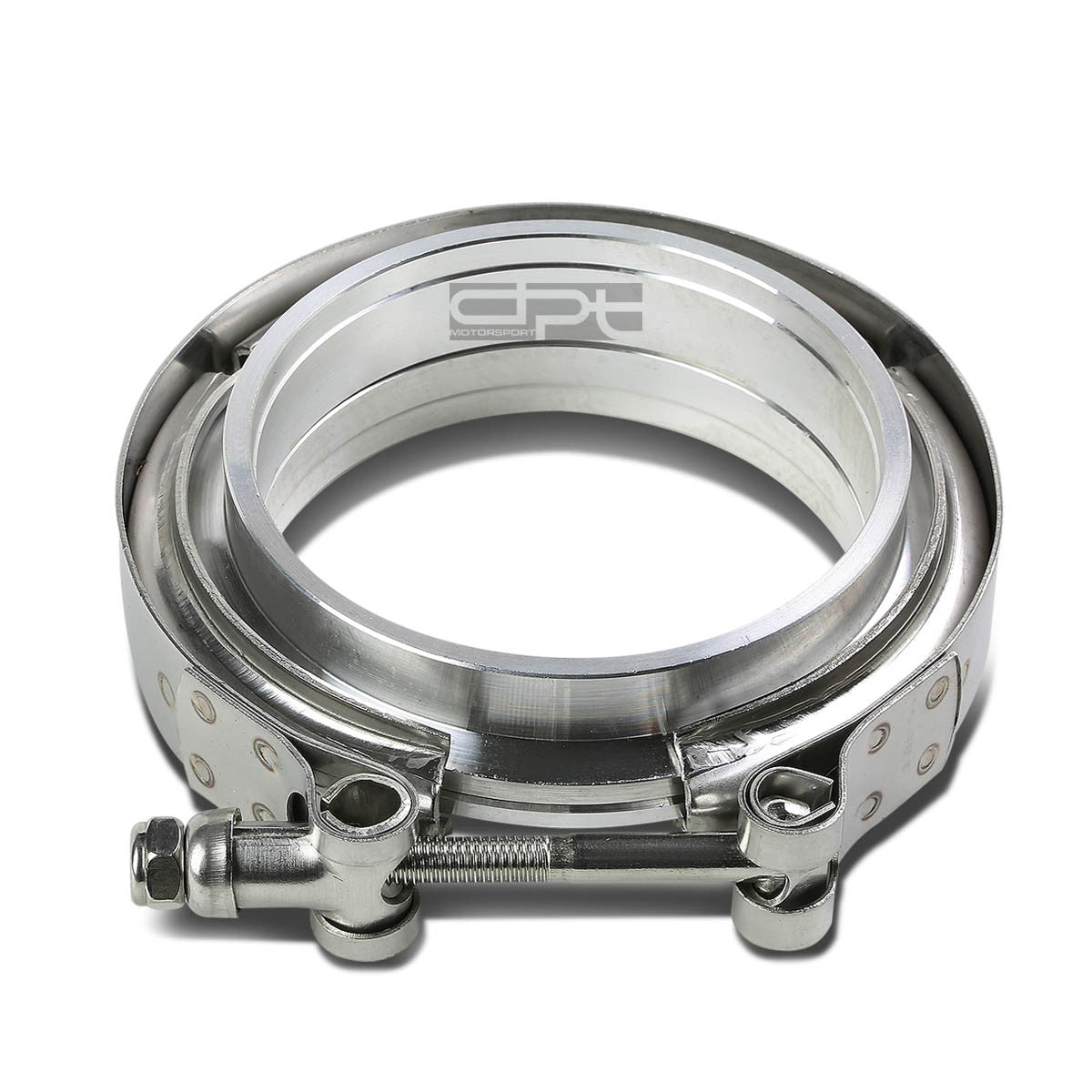 2.5"Stainless V-Band Clamp+Aluminum Flange For Turbo Down Pipe