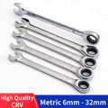Ratchet Wrench Spanner Combination 6mm to 32mm