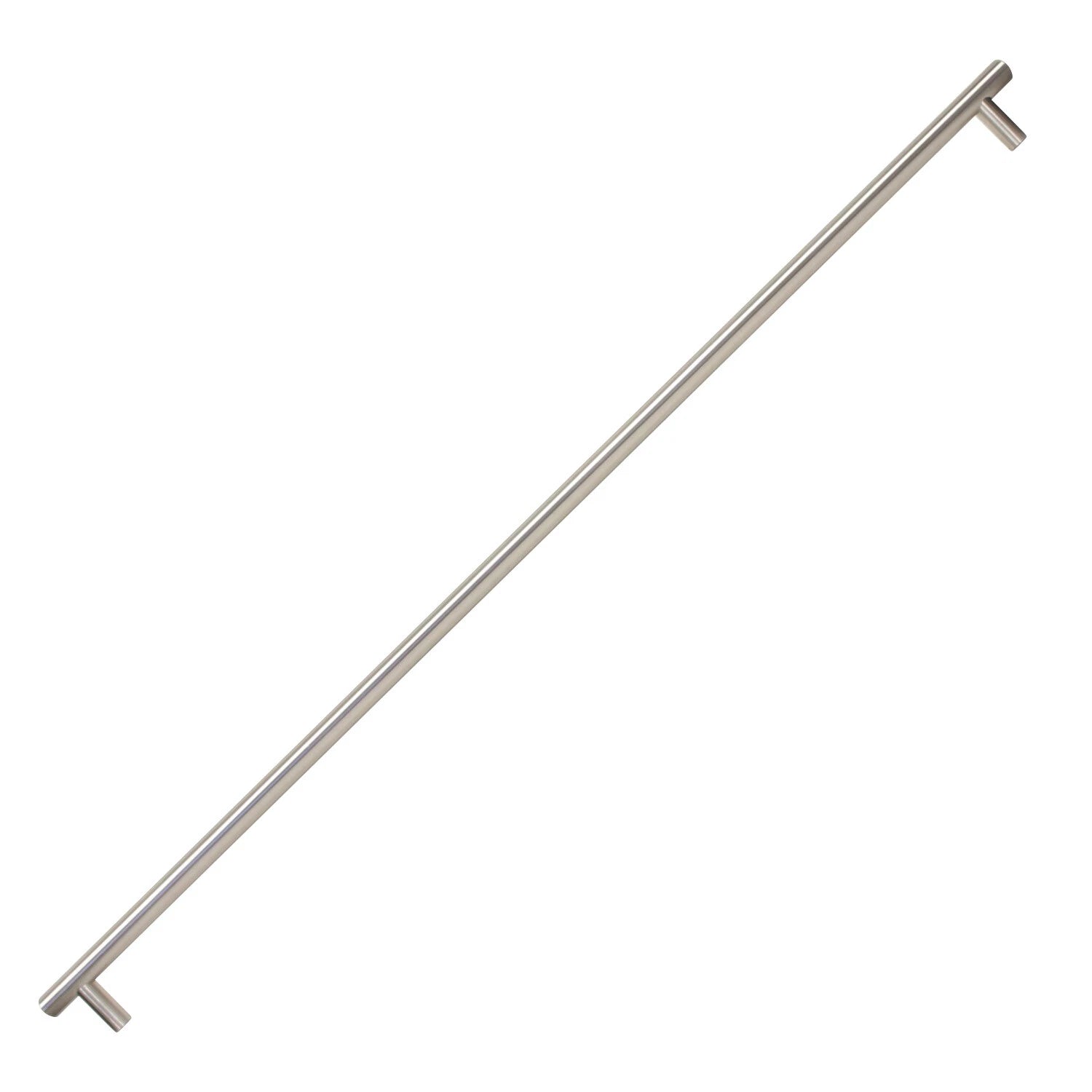 2 Pack 23-3/4" Length Euro Brushed Nickel Cabinet Pull Handle 22-1/8"