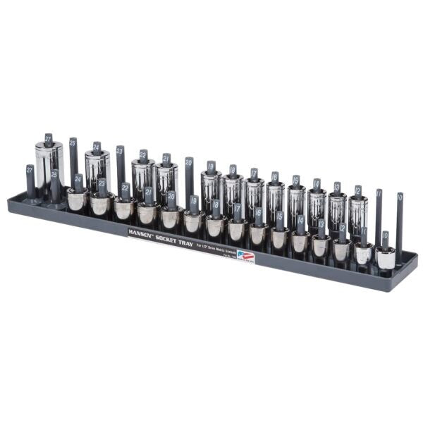 Hansen 1/2" Drive Metric Socket Tray Organizer