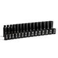 Capri Tools 3/8 In. Drive Shallow/deep Impact Socket Set, 6-point,