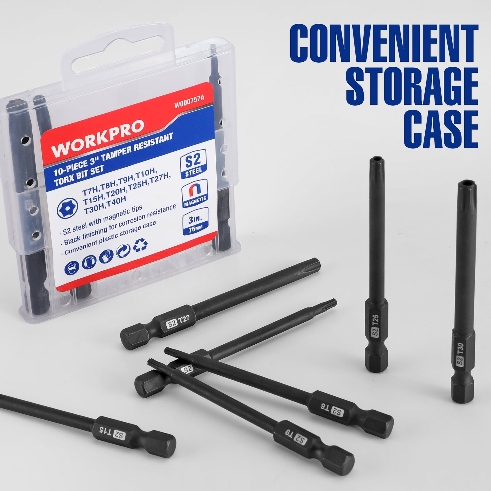 10pc Security Torx Bit Set