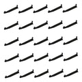 12 In Black Slatwall Hangrail Bracket Holding 1-1/4" Round Tube