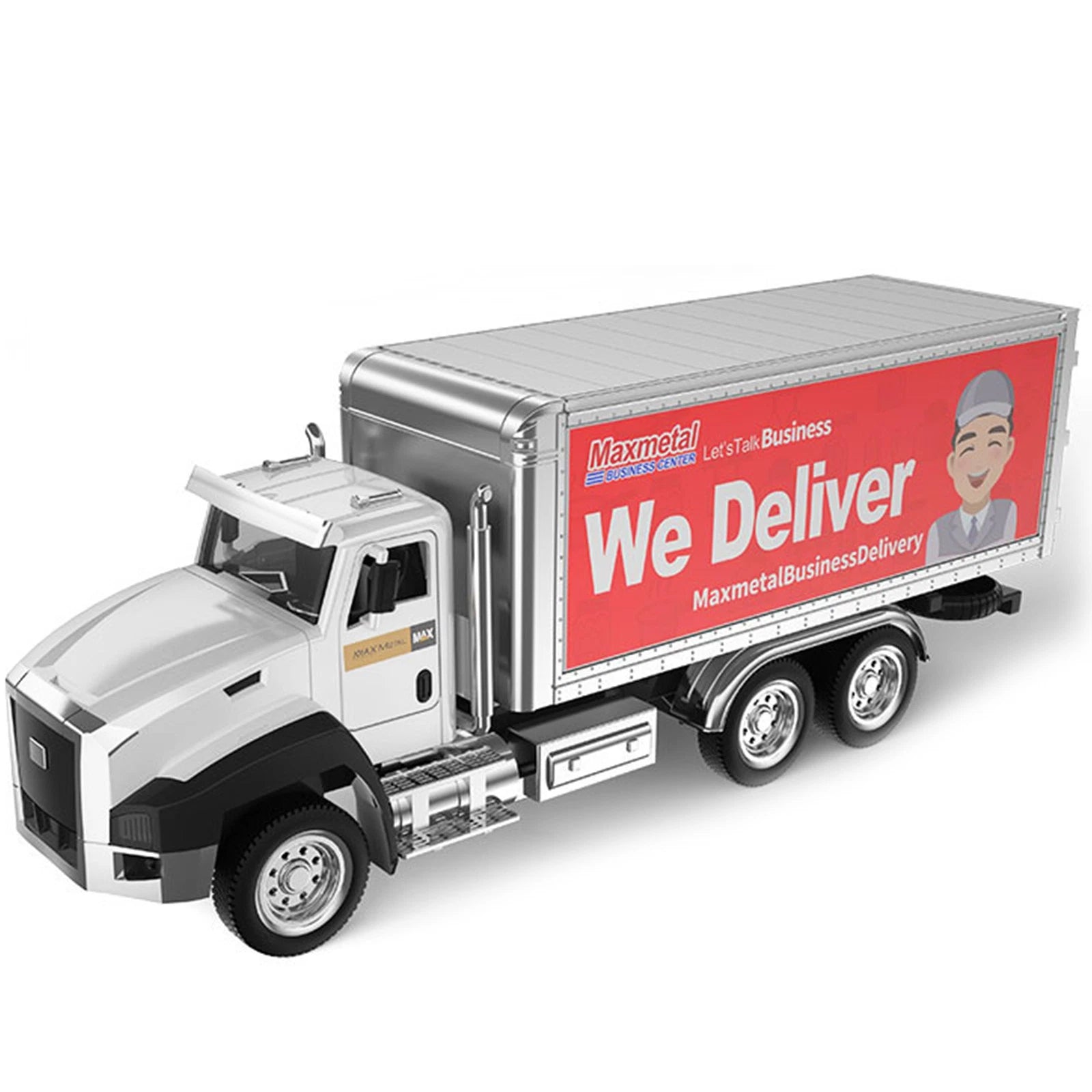 1:50 Alloy+plastic Engineering Container Hauler Truck Model Toy