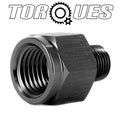 1/8 NPT Male to 1/4 NPT Female Reducer Adapter Black by Unbranded
