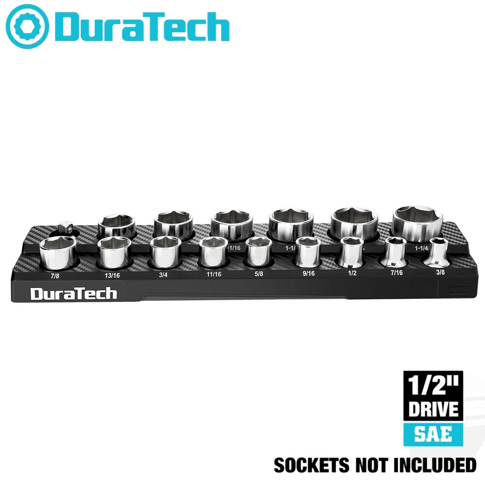 Duratech 1/2" Drive Magnetic Socket Organizer Sae Socket Holder