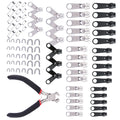 Lot Zinc Alloy Fix Zipper Zip Slider Repair Instant Diy Kit Universal