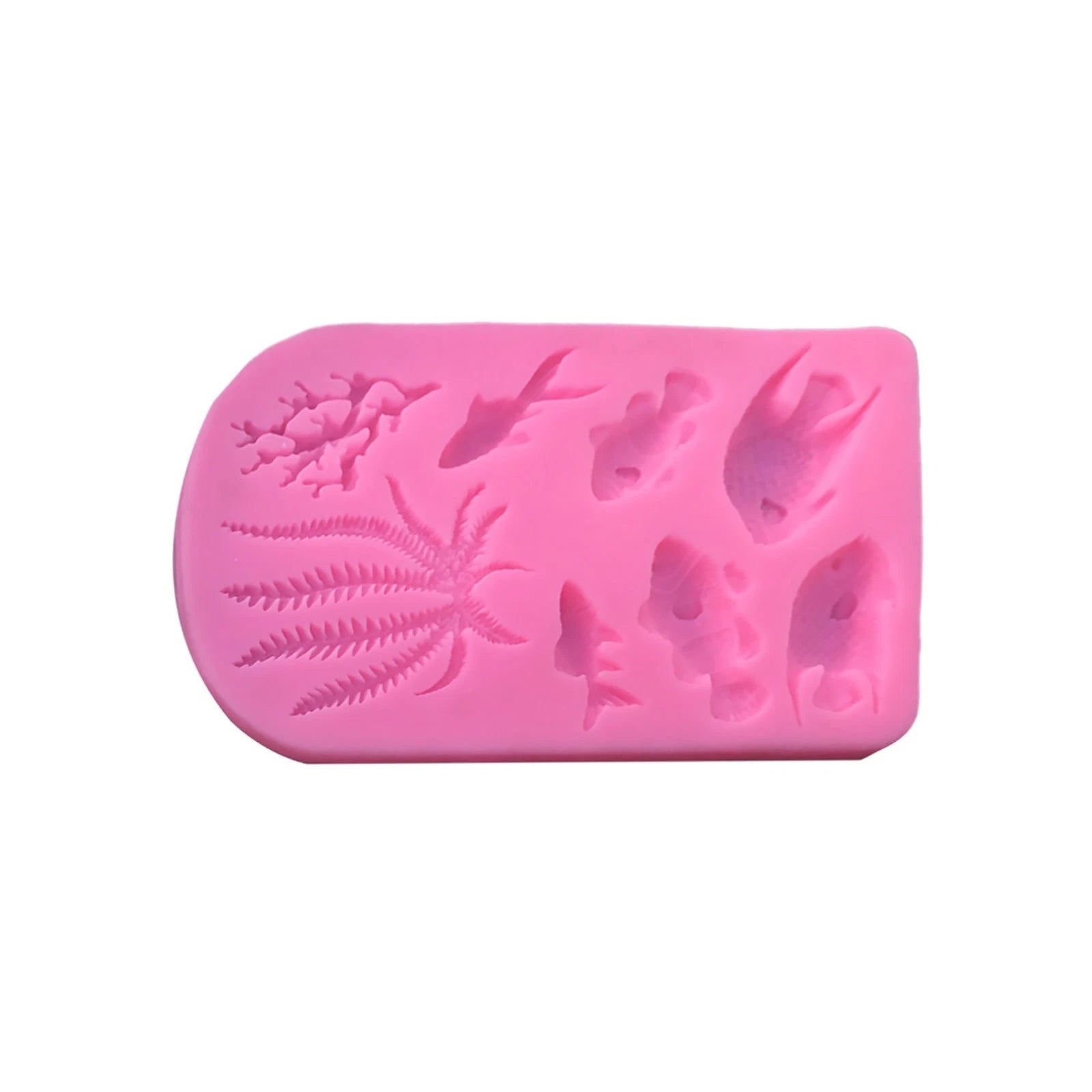 Flexible Silicone Mould Coral Fish Shape Fondant Cake Chocolate Decor