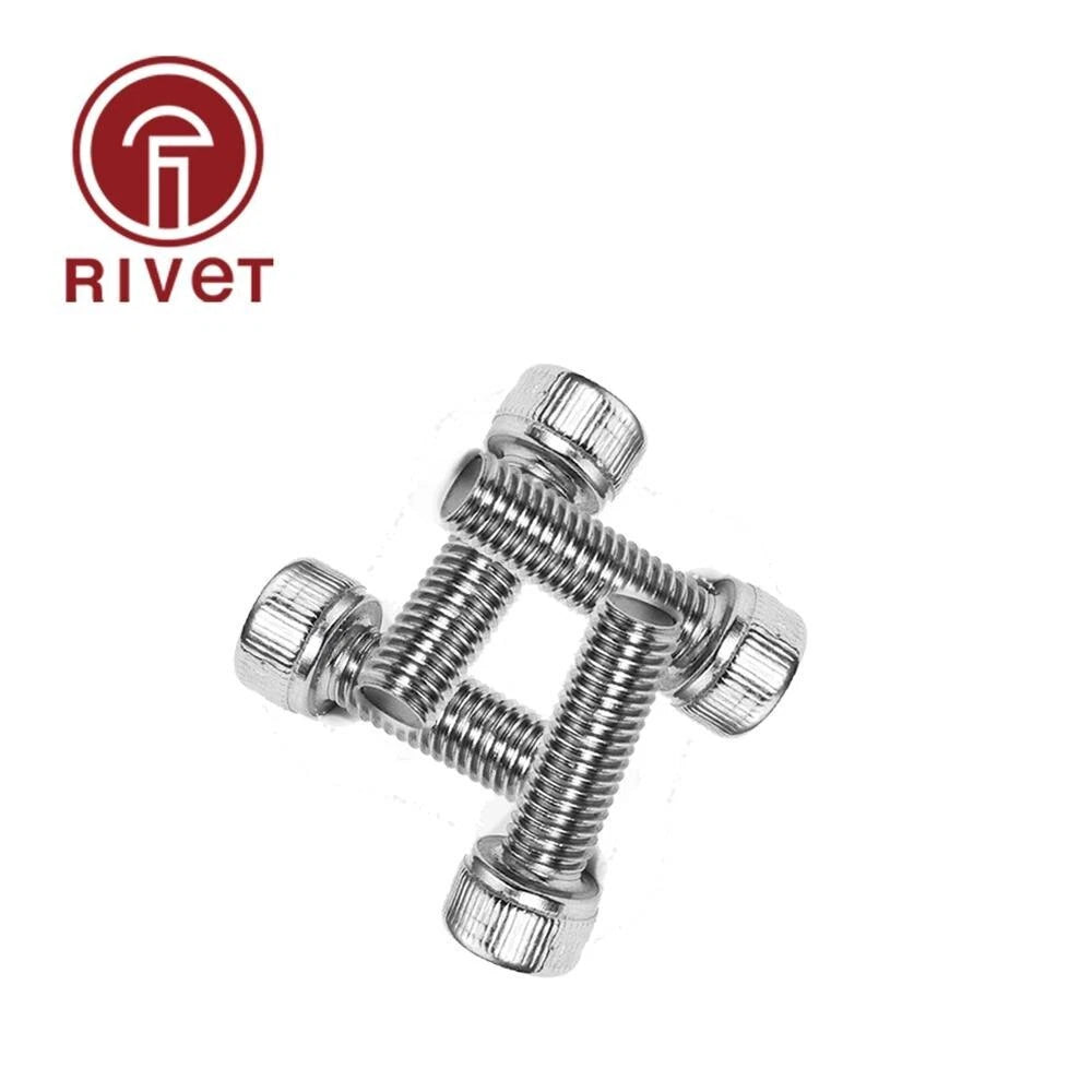 20/50/100 PCS Hex Socket Bicycle Bolt Head Cap Screws 316 A4-70 M10 M12 DIN912