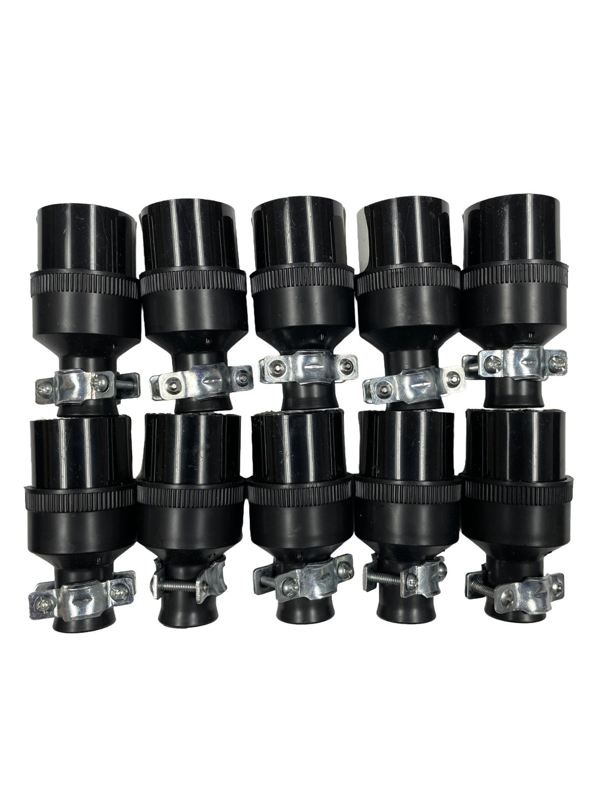 EATON 10pc U-Ground Black Rubber Connector Adapter