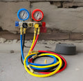 4 Way Hvac Mini Split Diagnostic Manifold Gauge & Hoses Set R410 R32