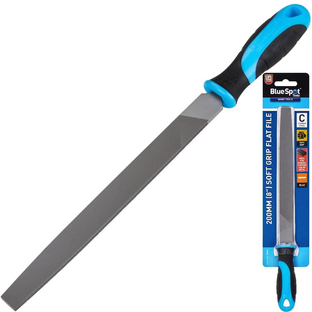 BlueSpot 200mm Soft Grip Flat Filing Tool