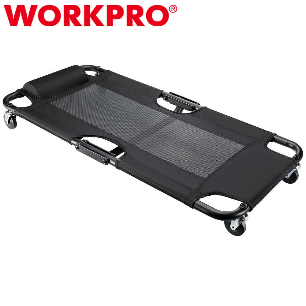Workpro 40" Folding Mesh Creeper Automotive Creeper Shop Mechanic