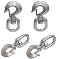 Stainless Steel T316 Drop Forged Swivel Hook Lifting Hook,2000 Lbs