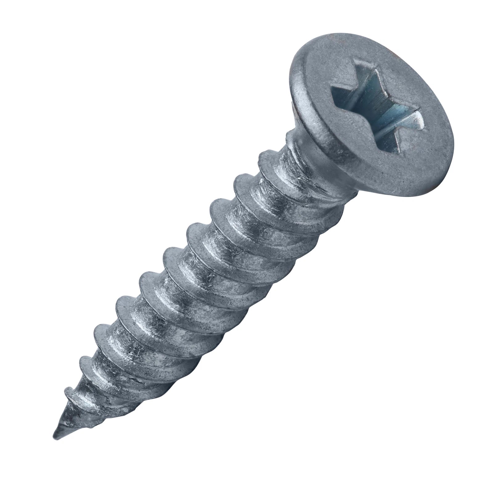 #4 X 5/8" Phillips Drive Flat Head Twinfast Thread Zinc Steel Wood