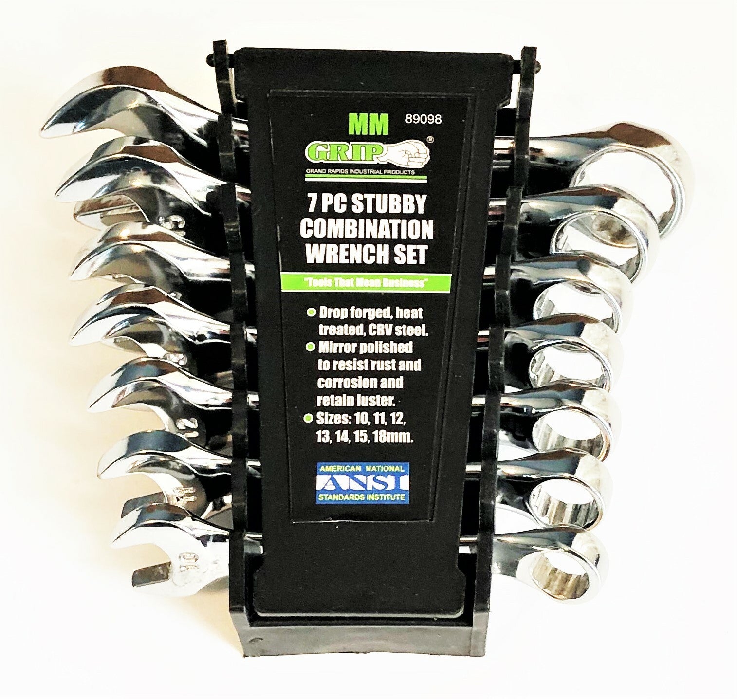 Grip Professional Stubby Combination Wrench Set