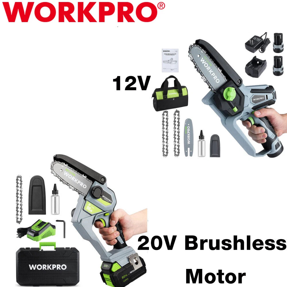 Workpro New Portable Electric Chainsaw One-hand | Built Supply Co