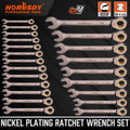 Ratchet Wrench Spanner 6-32MM Metric Fixed Head Wrench 72-Teeth by Unbranded
