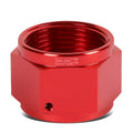 Red Anodized Aluminum 16-an An16 1"hex Head Female Flare End Cap/nut
