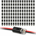 120PCS Double Wire Plug in Connector,2pin Low Voltage Quick Connect