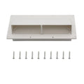 White Outdoor Sidewall Range Hood Vent For Mobile Homes & Rvs With 10