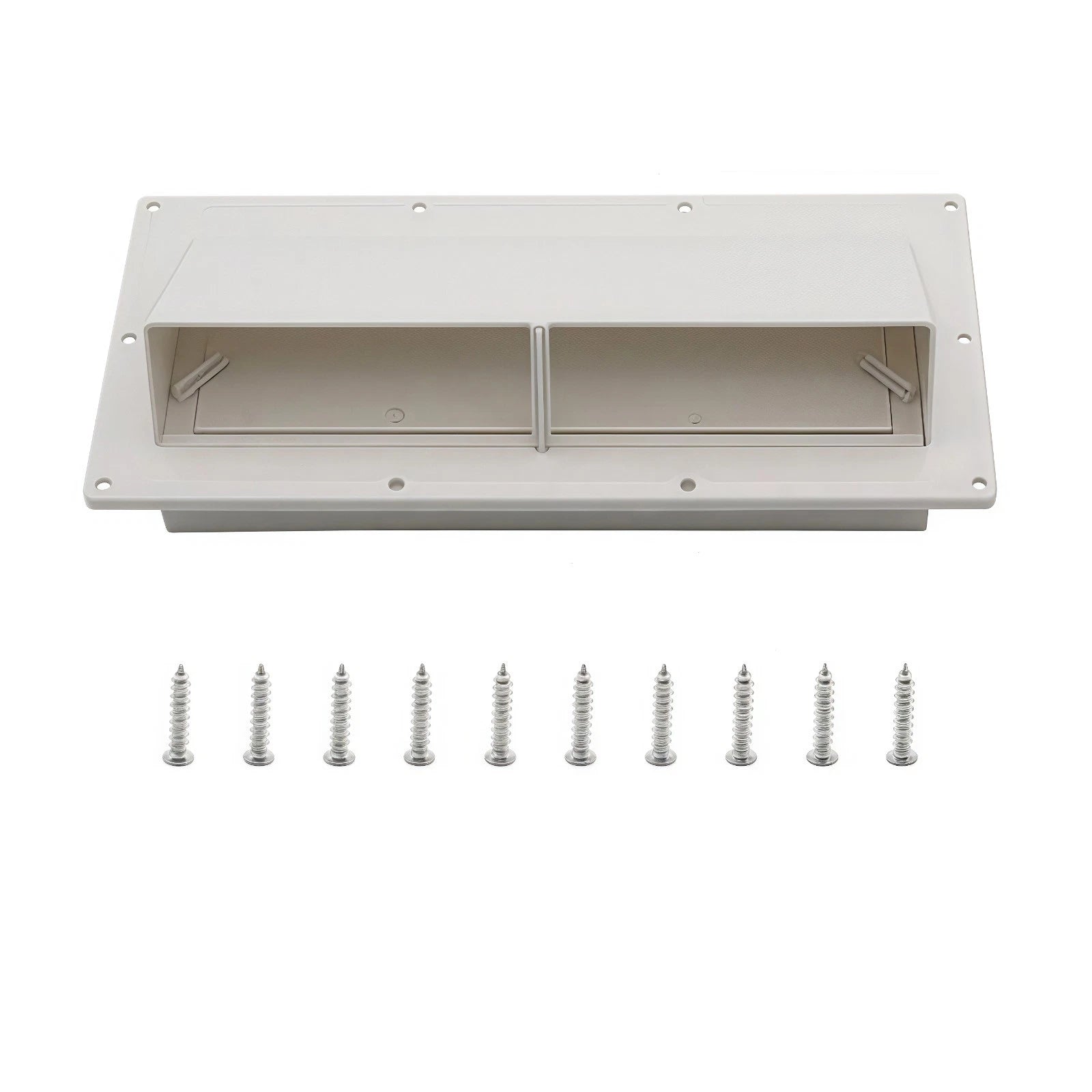 White Outdoor Sidewall Range Hood Vent For Mobile Homes & Rvs With 10