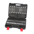 107PCS 1/4" 3/8" 1/2" Drive Bit Socket Set, Sae & Metric Torx Hex Bit
