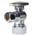 100 Pack XFITTING 5/8" x 3/8" OD Comp. Angle Stop Valve