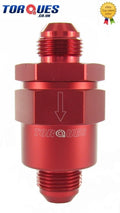 AN -8 (AN8 AN 08) Red Anodised Billet Check Valve
