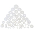 58 Sizes Plastic Gears Toy Motor Crown Gear Set For Diy Rc Car Robot