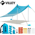 Villey Portable Beach Tent Sun Shelter 8×7ft Upf50+protecti<wbr/>on
