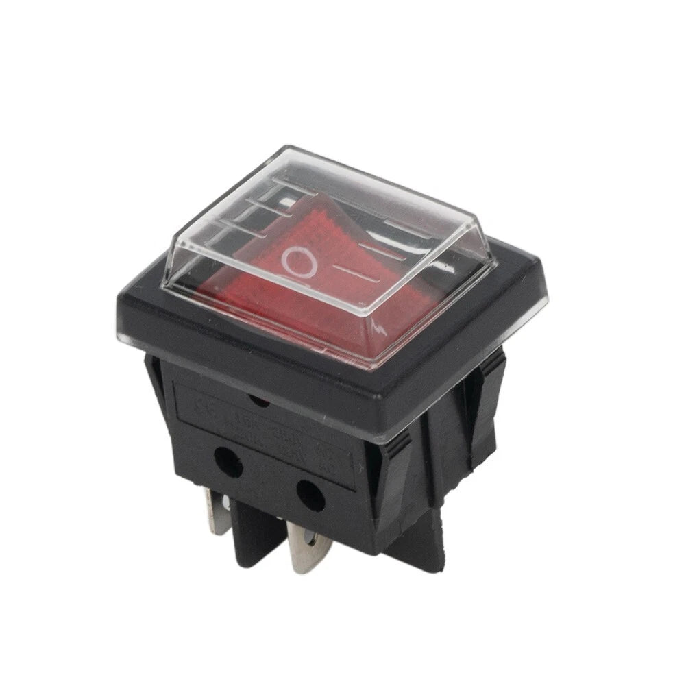 On-off, For 2 Position, Rectangular, Rocker Switch, 4 Pins, 16a 250V