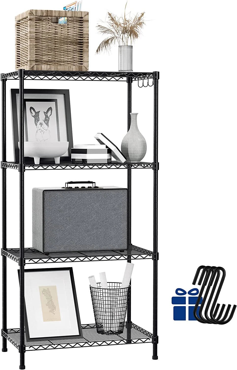 Workpro 4 Tiers Storage Shelves Shelving Units Standing Shelves