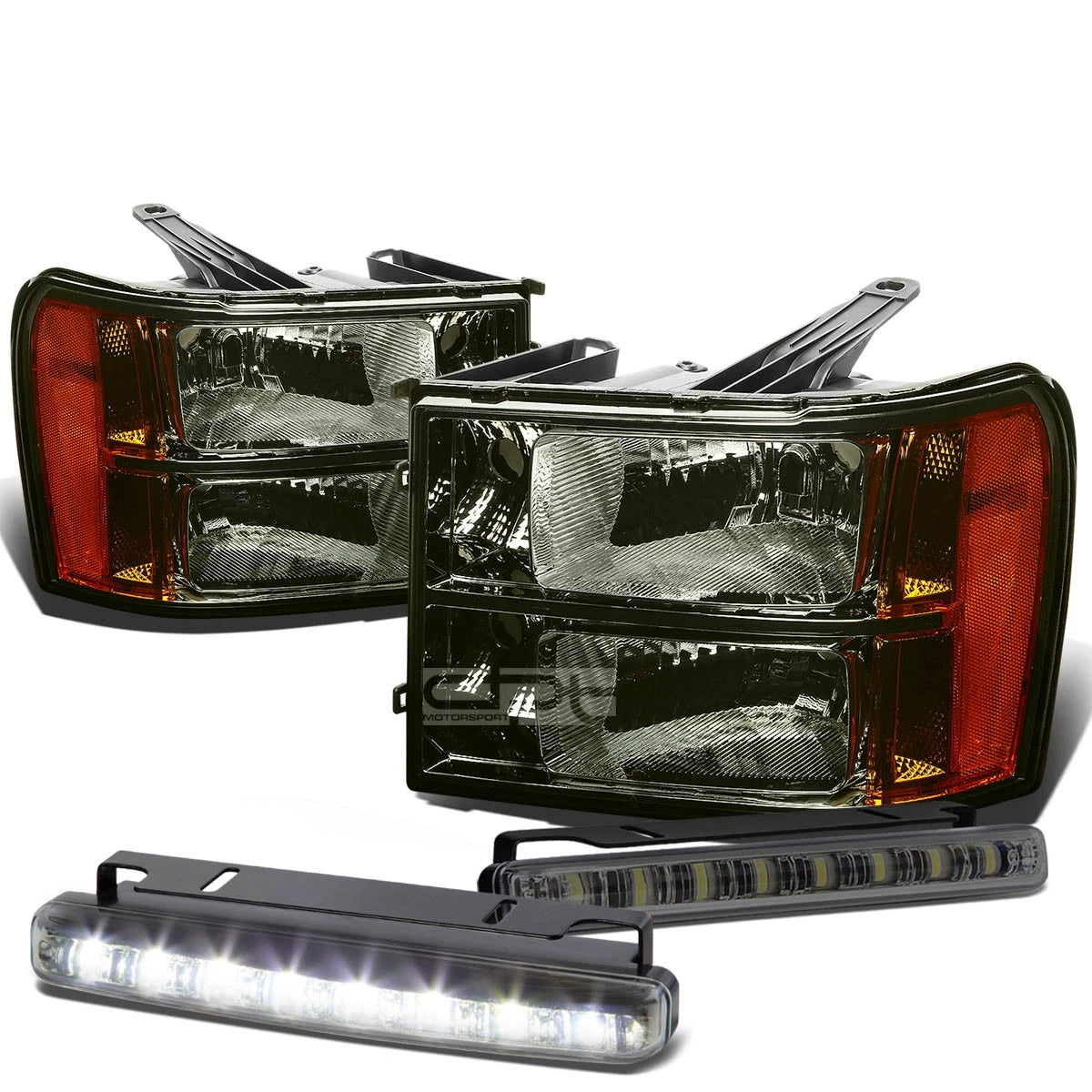 Smoked Housing Amber Corner Head+bumper+le<wbr/>d | Built Supply Co