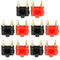 Banana Plugs Dual Screw Type Gold Plated Copper Speaker Cable