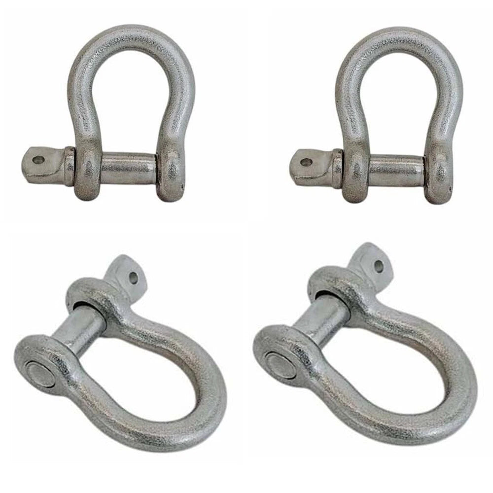 T316 Stainless Steel 5/16" Screw Pin Anchor Shackle 1,300 Lbs Wll Mil