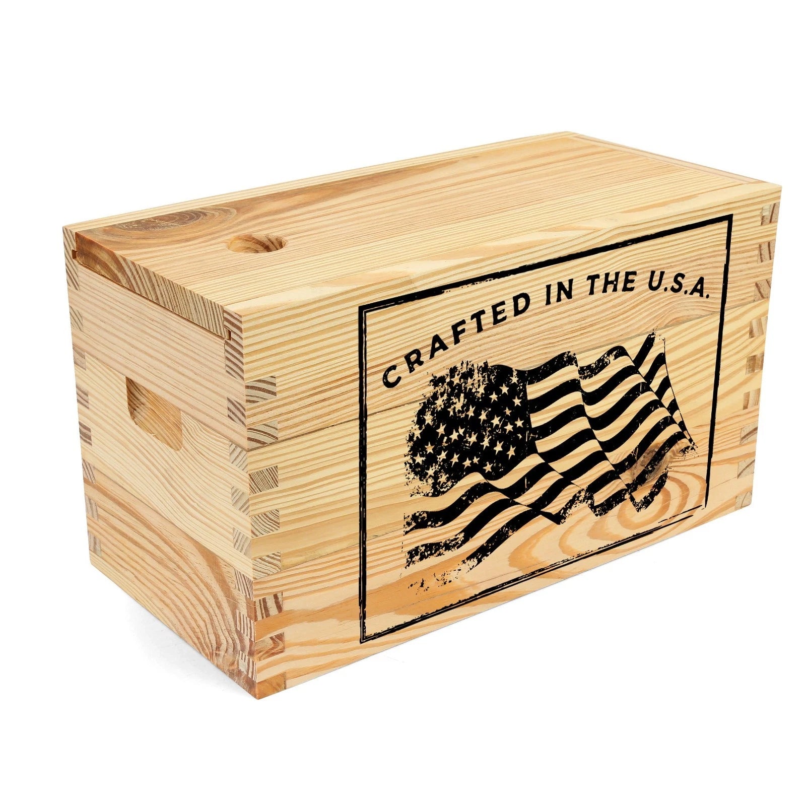 Sheffield Pine Craft Ammo Box W Crafted In Usa Design, Made In Usa