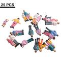 For Mini 1:87 Scale Railway Train Mixed Painted People Figures Model