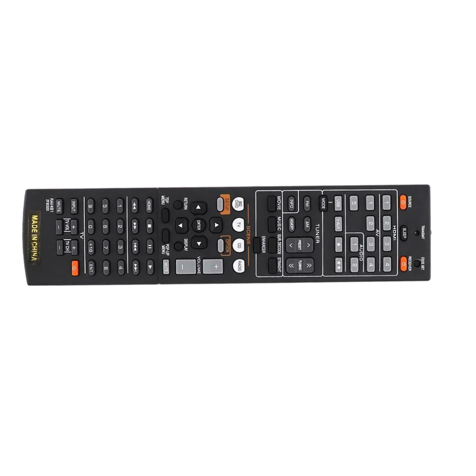 Replacement Remote Control For Yamaha Av Receiver Radio Tv Rav491