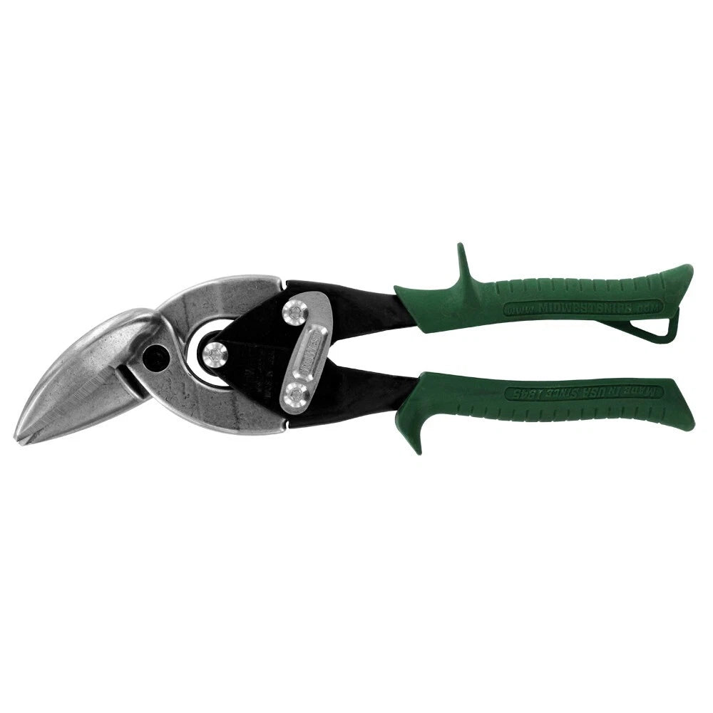 Midwest Aviation Offset Snips Right Cut 18ga. Steel Tin Mwt-6510r