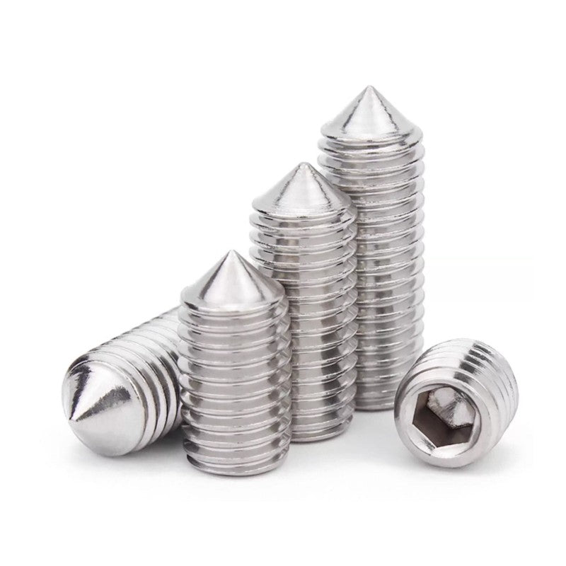 DIN914 Hex Socket Cone Point Set Screws M3-M12