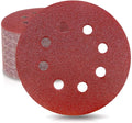 50pcs 80 Grit 5 Inch Sanding Discs 8-Hole by Unbranded