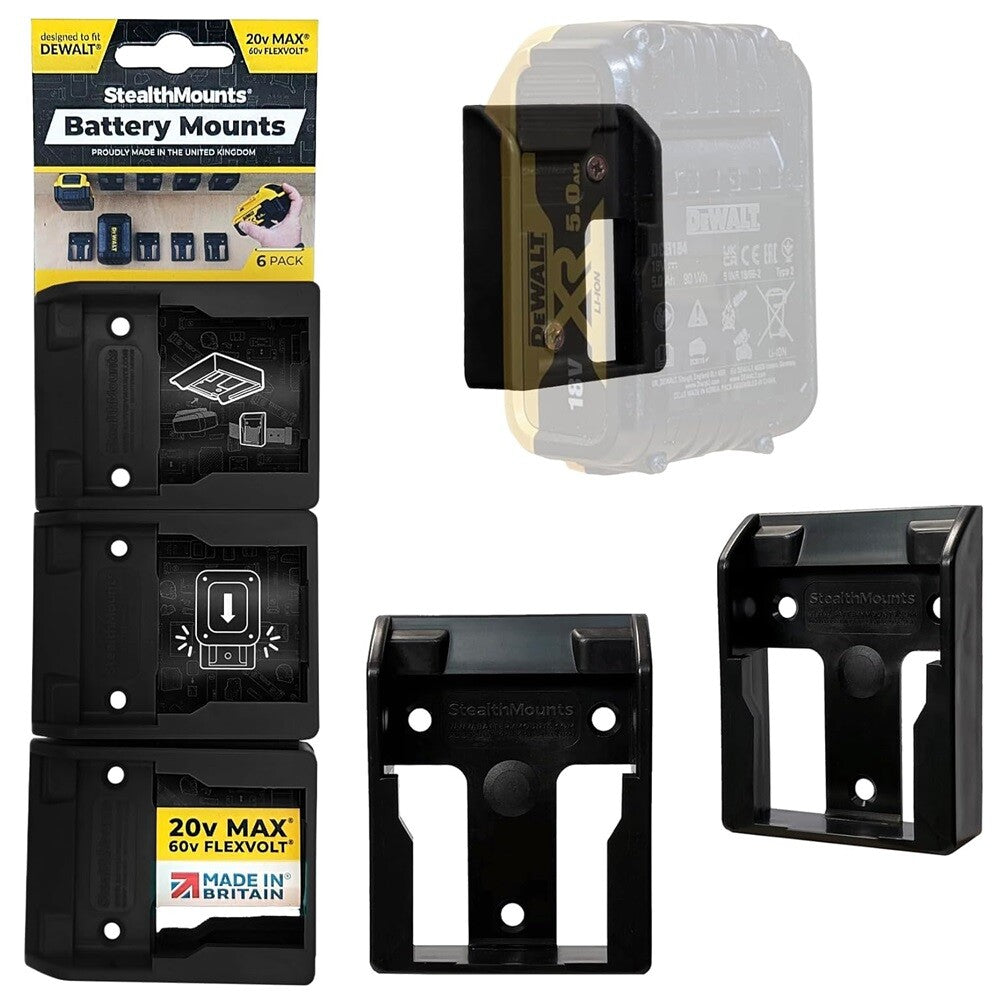 StealthMounts Battery Holders for DeWalt by StealthMounts