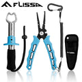 Flissa Fishing Tool Kit Fish Lip Gripper Fishing Plier Hook Remover